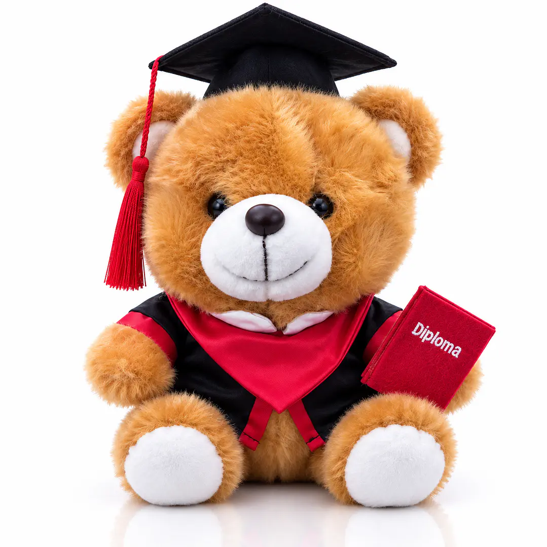 Oso de Peluche Graduación 23 cm con Diploma – Peluche Premium Suave | Regalo Especial 2