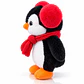 Peluche Pingüino con Orejeras y Bufanda 28 cm – Suave y Tierno - Miniatura 2