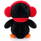 Peluche Pingüino con Orejeras y Bufanda 28 cm – Suave y Tierno - Miniatura 3