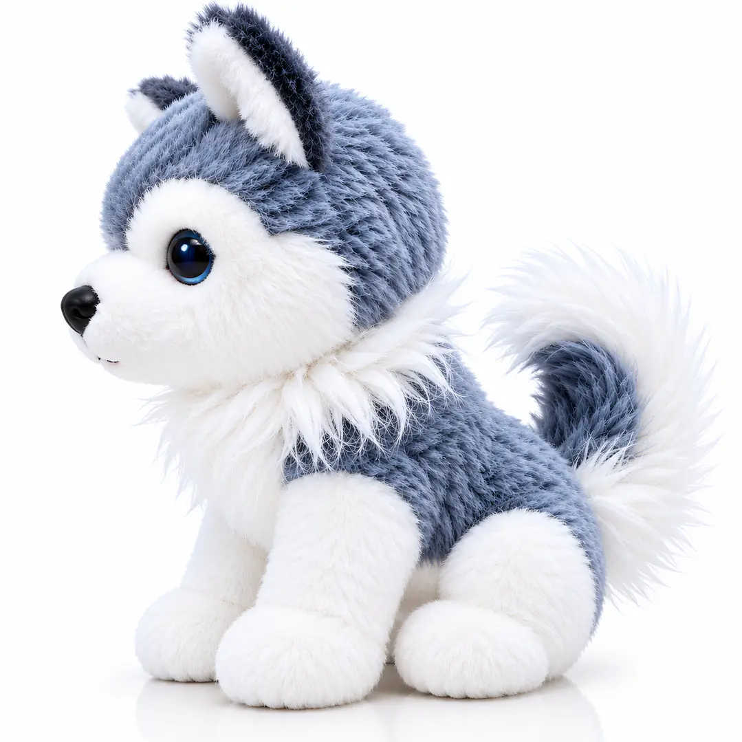 Peluche Husky Siberiano 23 cm – Suave y Tierno 3