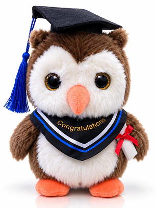Peluche Búho de Graduación 22 cm – Regalo para Graduados