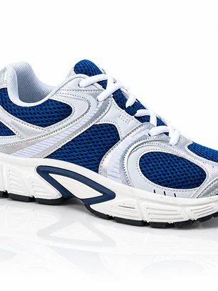Zapatillas AV Tempo azul y plata | Athletic Victory