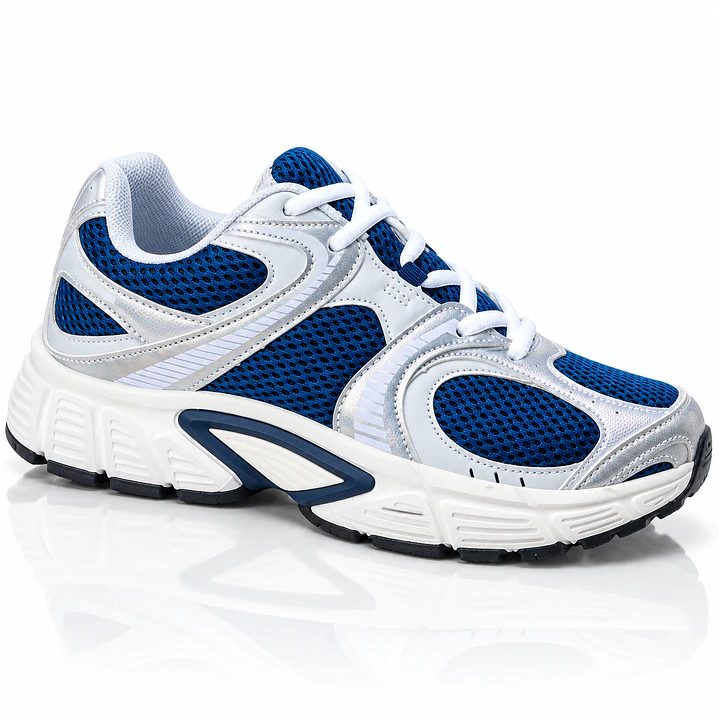 Zapatillas AV Tempo azul y plata | Athletic Victory 1
