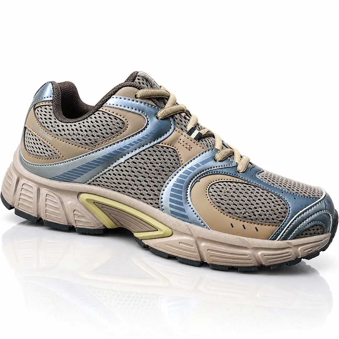 Zapatillas AV Tempo taupe y azul gris | Athletic Victory 1