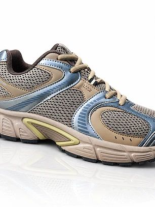 Zapatillas AV Tempo taupe y azul gris | Athletic Victory