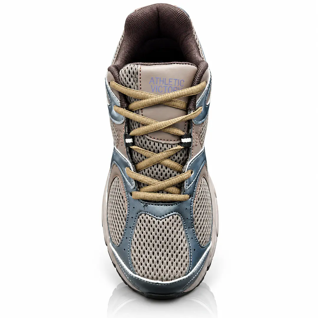 Zapatillas AV Tempo taupe y azul gris | Athletic Victory 4
