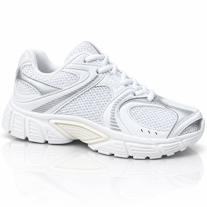 Zapatillas AV Tempo blancas y plata | Athletic Victory 1