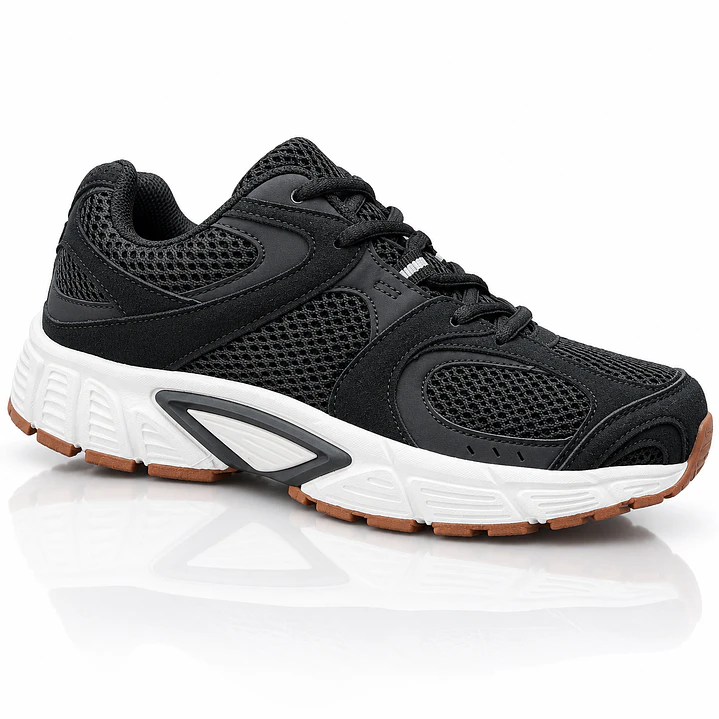 Zapatillas AV Tempo negras con goma marrón | Athletic Victory 1