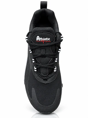 Docena Mayorista Air React Athletic - Negro/Blanco  - 12 pares -