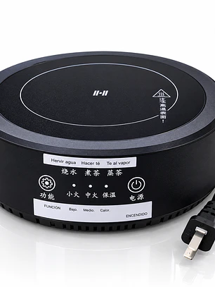 Cocina Eléctrica Vidrocerámica Portátil de 1500 W con Control Táctil