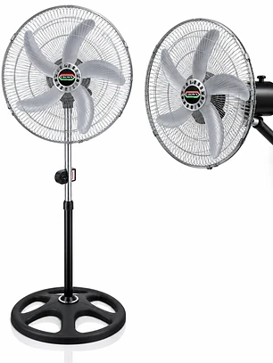 Ventilador 18 “ 3 en 1 Crown – Potencia y frescura garantizada- Galvanizado 