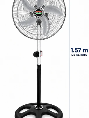 Ventilador 18 “ 3 en 1 Crown – Potencia y frescura garantizada- Galvanizado 