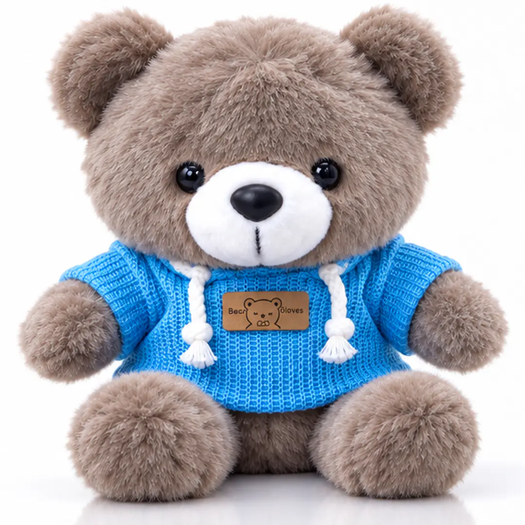 Osito de Peluche con Chompa y Capucha | Regalo Tierno - 22 cm  1