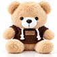 Osito de Peluche con Chompa y Capucha | Regalo Tierno - 22 cm  - Miniatura 2