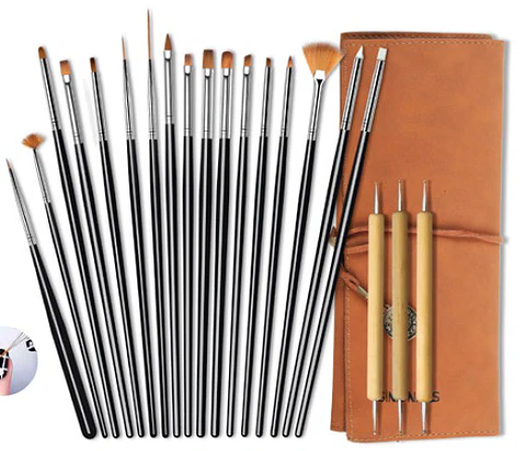 SET PINCELES DISEÑO ECO CUERO
