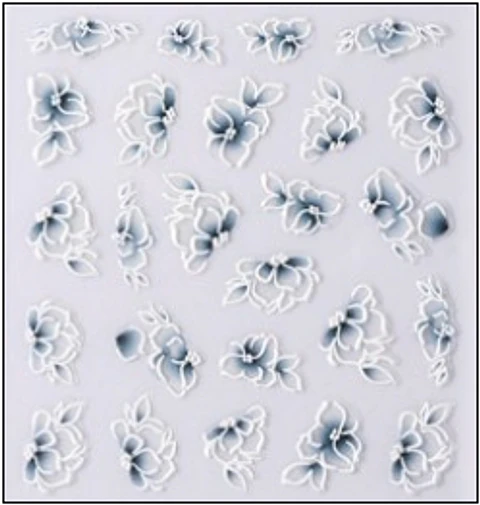 Sticker 3D Flores