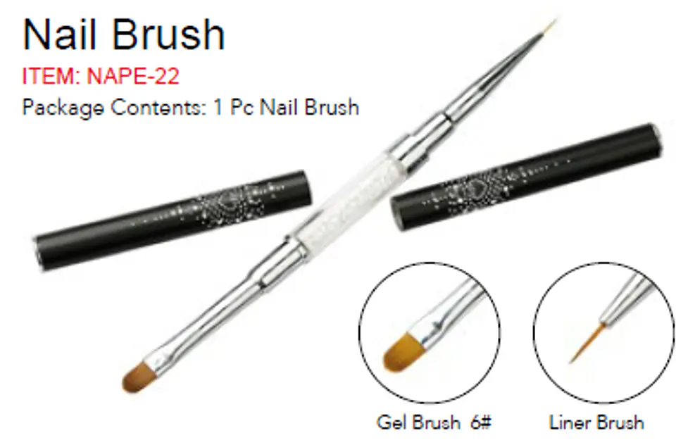 Pincel 2 in 1 Gel & Liner 1
