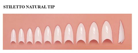 Tip Stiletto Natural 500 Un