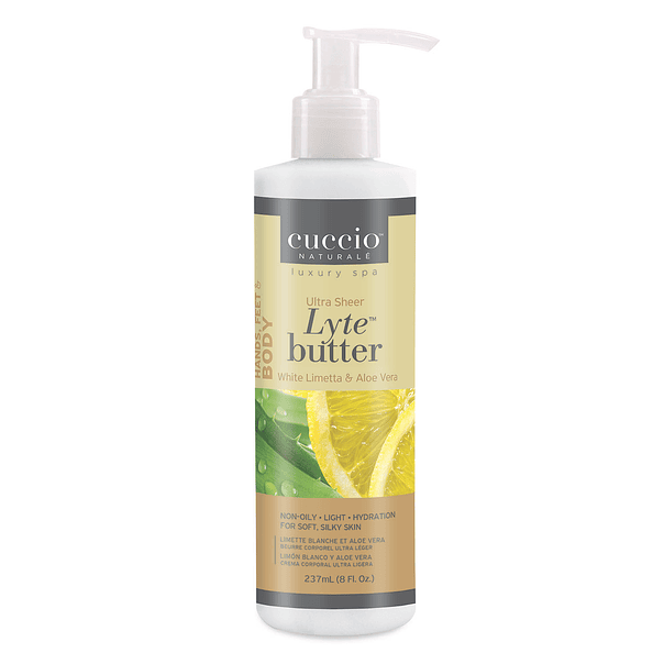 LYTE BUTTER WHITE LIMETTA ALOE VERA 8 OZ 1