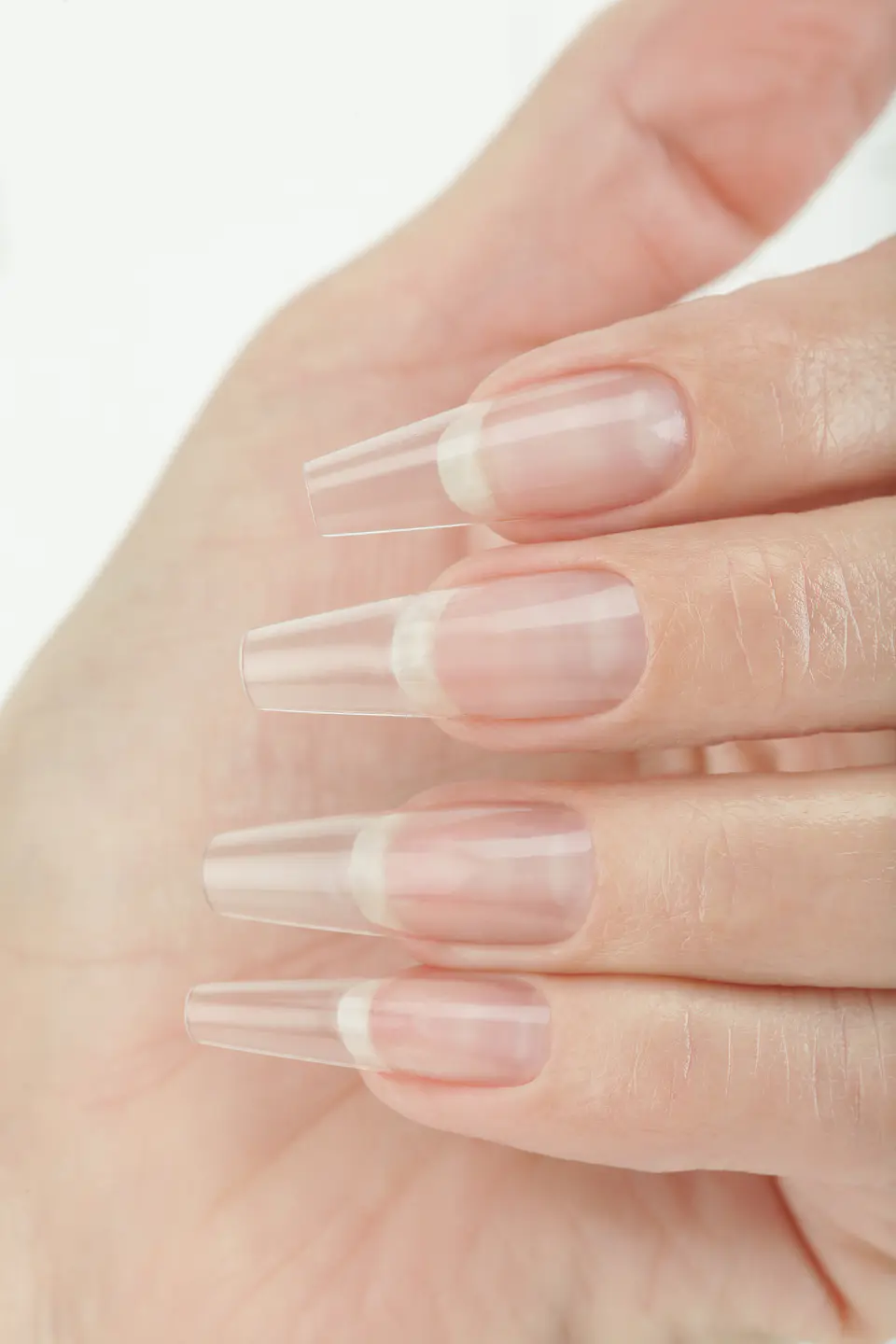 Stylish Coffin Ultra Clear Full Cover Tips 2