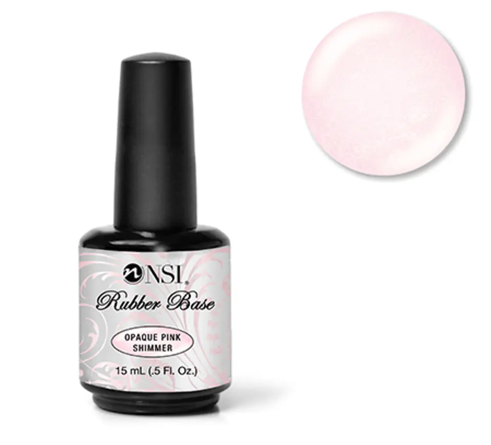 Rubber Base Opaque Pink Shimmer NSI 1