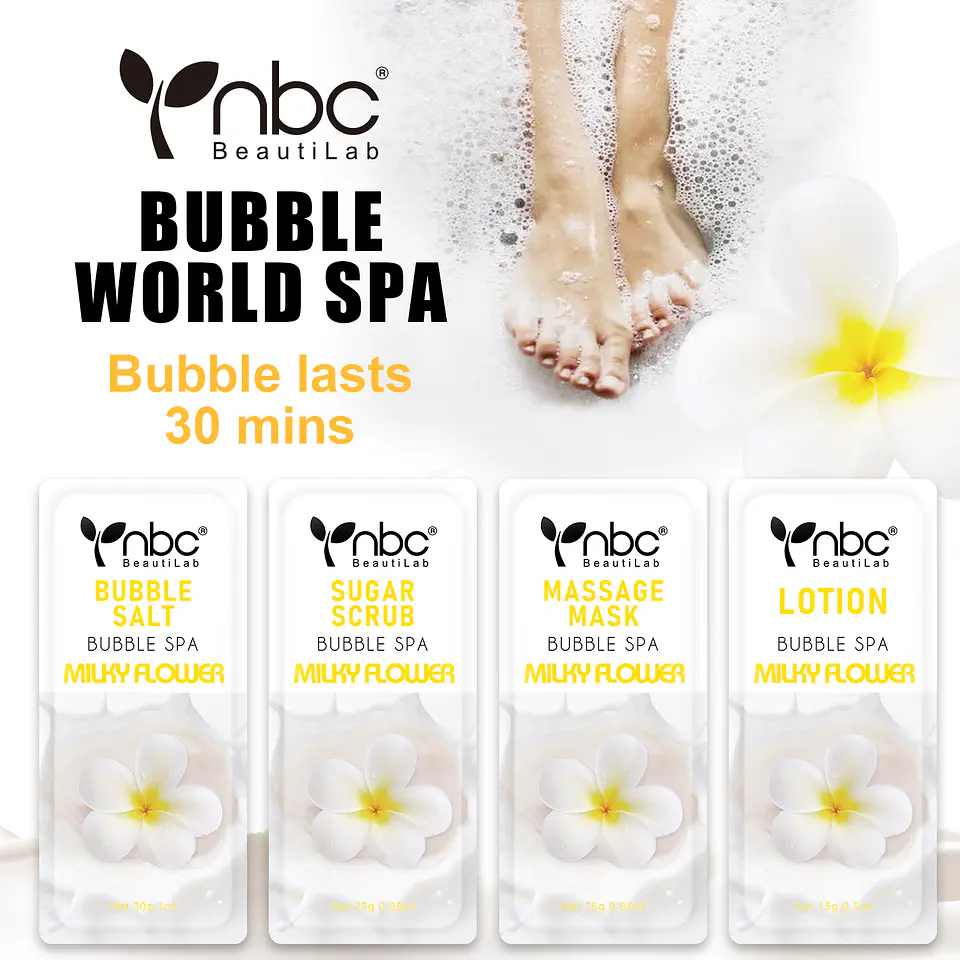 Bubble Spa Kit 4 en 1 Milki Flower 1