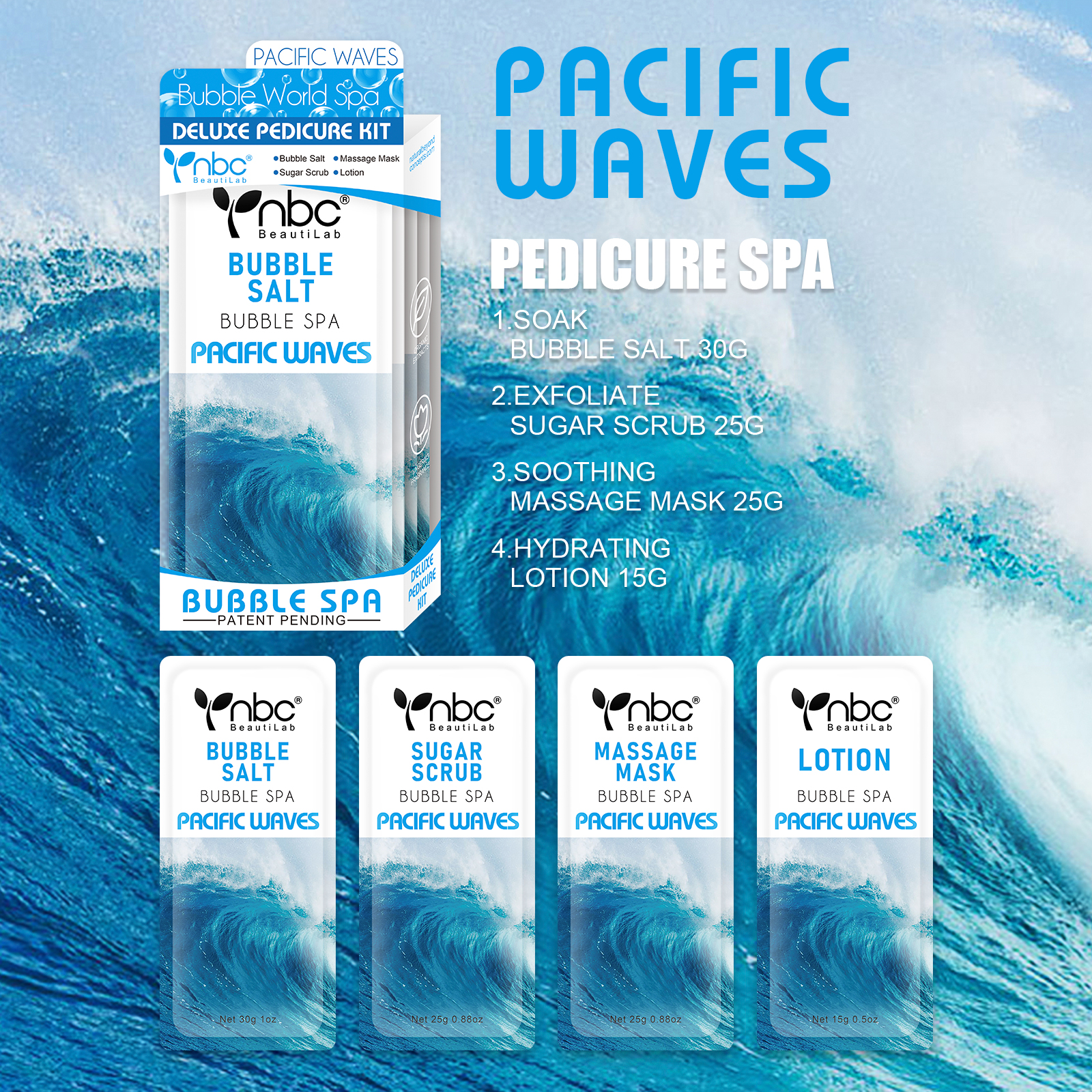 Bubble Spa Kit 4 en 1 Pacific Waves