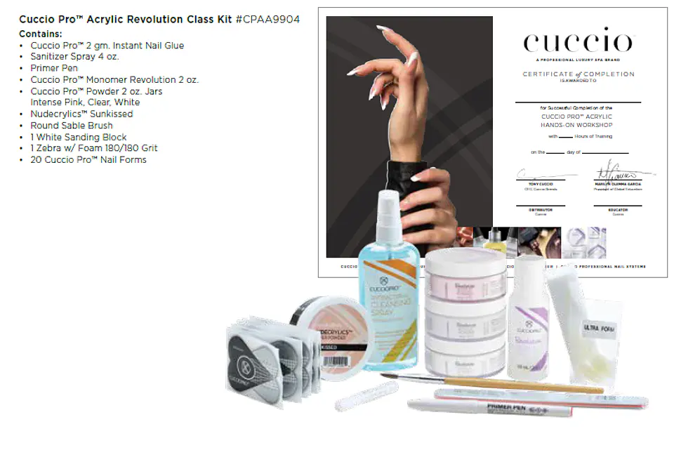 Kit Intro Acrílico Cuccio 1