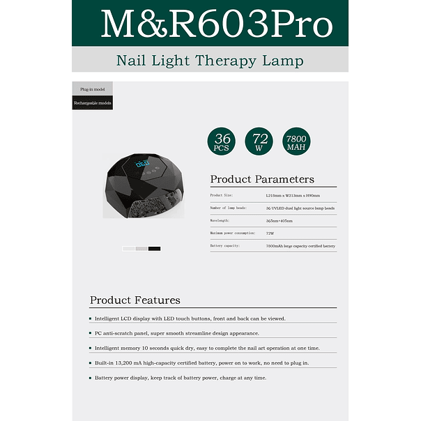 M&R 603PRO LED/UV LAMP 2