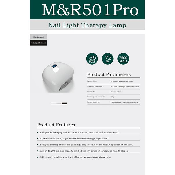 M&R 501 LED/UV LAMP 4