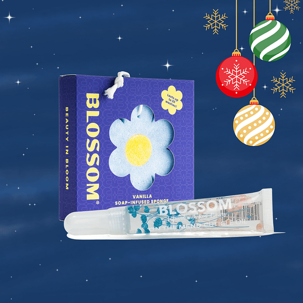 Blossom Soap Sponge & Cuticle Pen Oil Duo 1