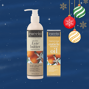 Cuccio Lyte Butter & Cuticle Oil Duo – Tangerina & Argán