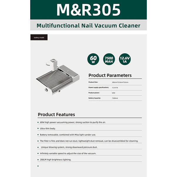 305PRO NAIL DUST COLLECTOR 2