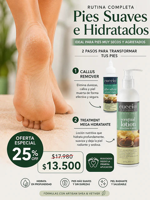 Set Pedicure Profesional Cuccio – Artisan Shea & Vetiver