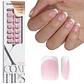 XCOATTIPS® French – Extra Short Squoval White Tips - Miniatura 1