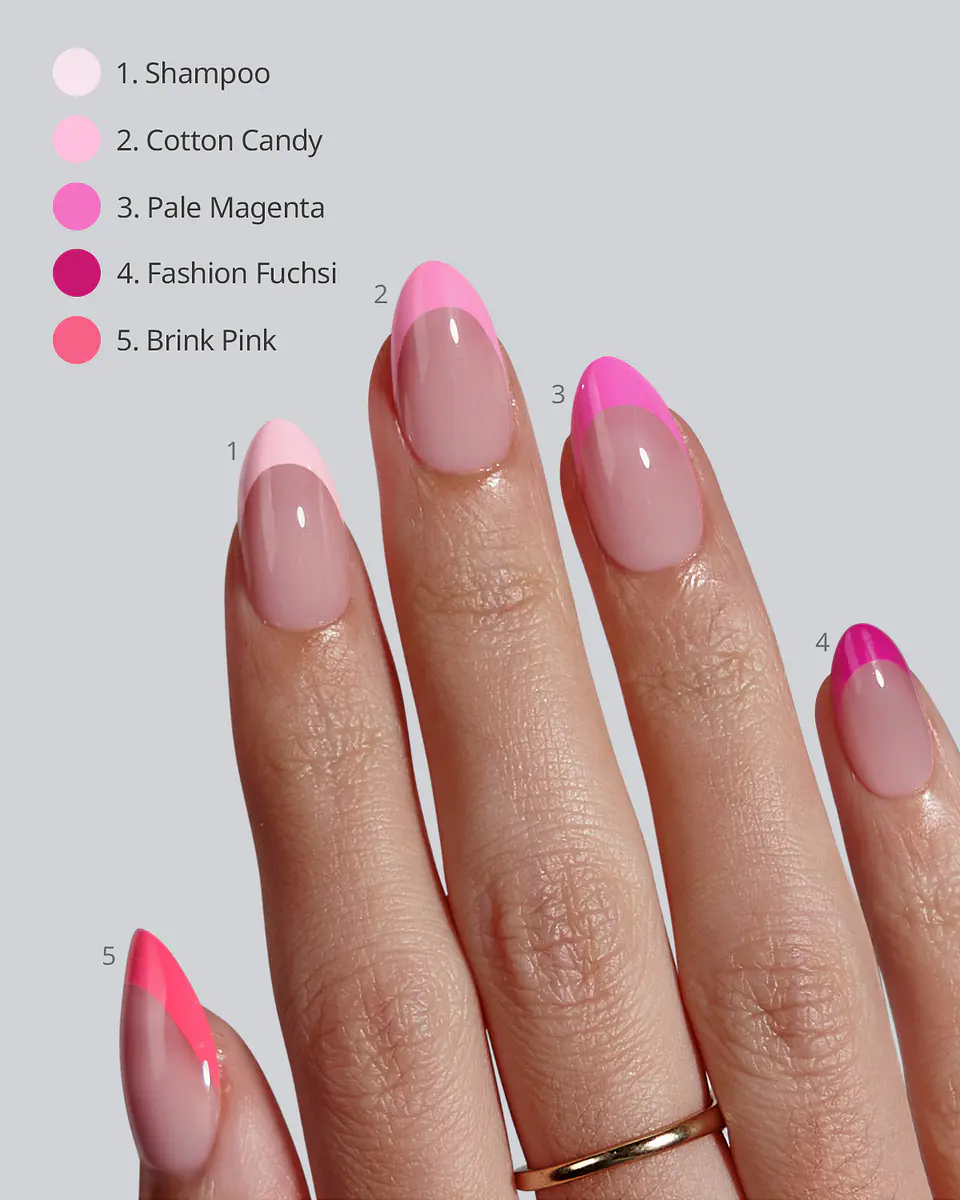 XCOATTIPS® French – Short Almond Pink Tips  2