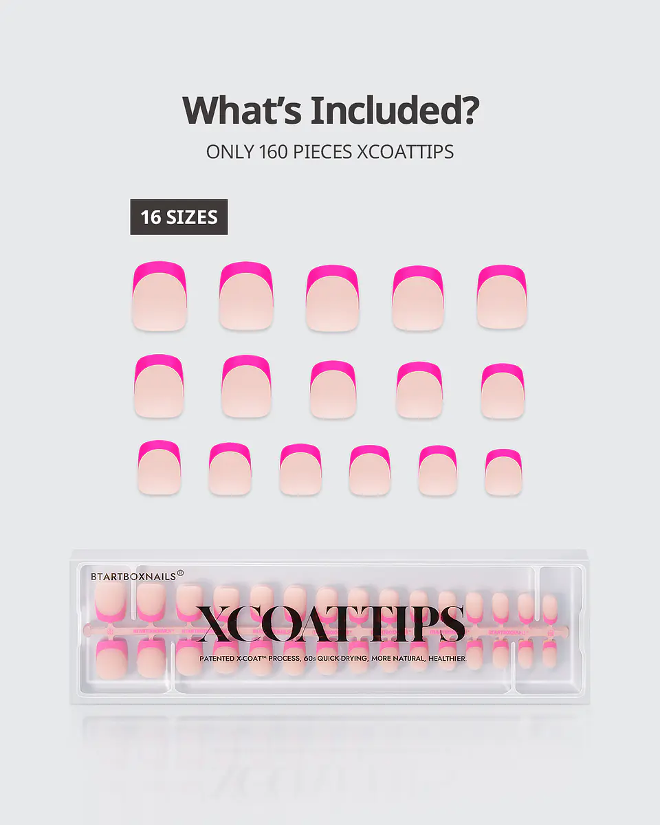 XCOATTIPS® French – Extra Short Square Brighter Pastel Tips 4