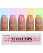 XCOATTIPS® French – Extra Short Square Brighter Pastel Tips - Miniatura 1