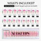 XCOATTIPS® French – Short Square Brighter Pastel Tips  - Miniatura 4