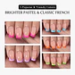 XCOATTIPS® French – Short Square Brighter Pastel Tips  - Miniatura 3