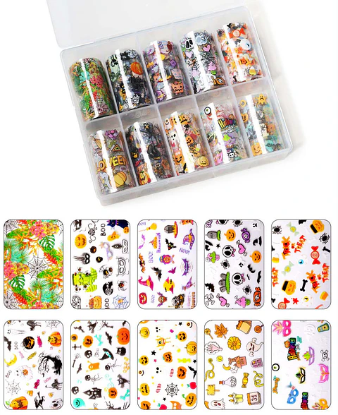 NAIL TRANSFER FOIL SET HALLOWEEN