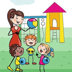 Juegos De Psicomotricidad Con Pelotas En El Patio. 2-3 Años