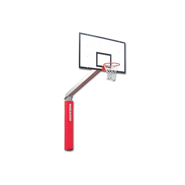 Tablero de básquetbol con poste fijo 225 cm de proyección