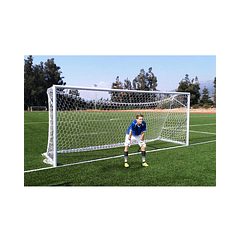 Arco de futbolito móvil de aluminio de 5x2mts con diámetro 80mm con malla