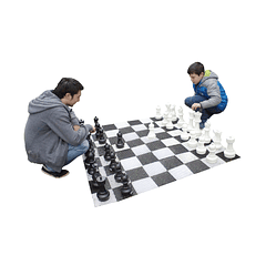 Tablero de ajedrez semi gigante exterior 