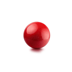 Balón de gimnasia rítmica VENTURELLI  (certificado FIG) Glitter - rojo Chile