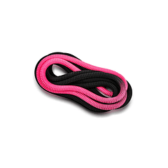 Cuerda de gimnasia rítmica VENTURELLI (Certificada FIG) rosado neón negro - 3 m 