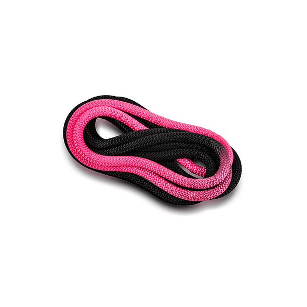 Cuerda de gimnasia rítmica VENTURELLI (Certificada FIG) rosado neón negro - 3 m  1