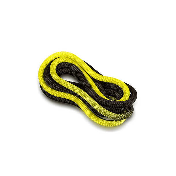 Cuerda de gimnasia rítmica VENTURELLI (Certificada FIG) amarillo neón - negro - 3 m  1
