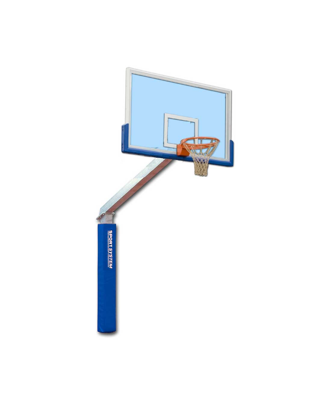 Tablero de básquetbol (Plexiglas) poste fijo 225 cm - Chile